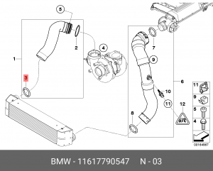 BMW 5-СЕРИЯ E60/E61 (2003-2009) 11 61 7 790 547 BMW