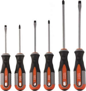 набор отвёрток! ROUND GRIP стержневые 6пр.\ 975006 OMBRA