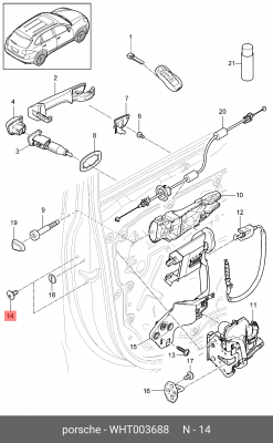БОЛТ WHT 003 688 PORSCHE