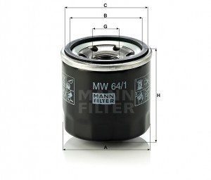 Фильтр масляный MW64/1 MW 64-1 MANN FILTER