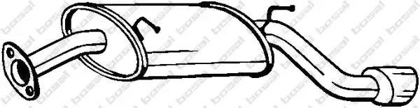 Глушитель CHEVROLET Captiva (06-) задняя часть BOSAL 128-003 BOSAL