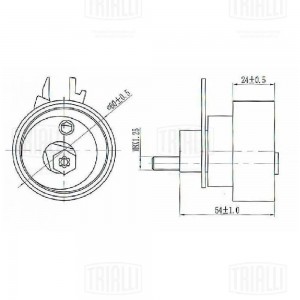 Ролик ГРМ натяж. для а м VW Polo Sedan RUS (10-) 1.4i 1.6i (CM 1813) CM 1813 TRIALLI