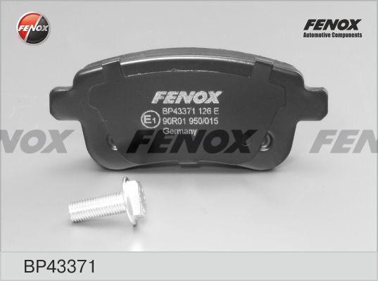 Колодки задние Renault Megane Sedan,Coupe, 08- BP43371 BP43371 FENOX