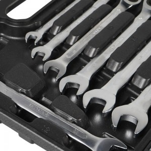 Набор ключей комбинир. трещоточ. 12 пр. (8,9,10,11,12,13,14,15,16,17,18,19мм) пл ATAL012 AIRLINE