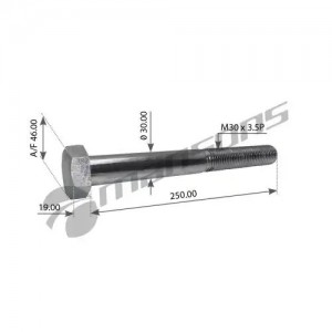 Палец полурессоры M30*250 BPW 0334015390 M30250 MANSONS