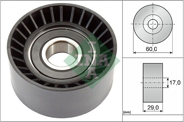 Ролик обводной OPEL MOVANO 2.2DTI, 2.5CDTI ( -10092010) 532036420 532 0364 20 INA