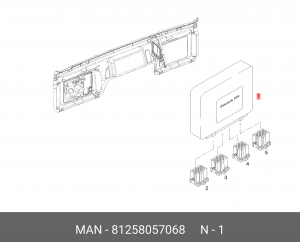 блок управления двигателем!\ MAN 81258057068 MAN