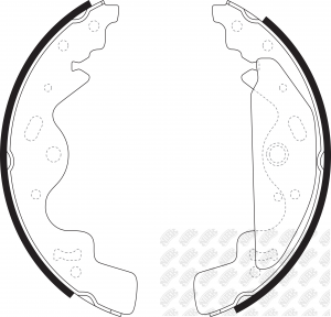 Колодки тормозные барабанные FN0628 FN0628 NIBK