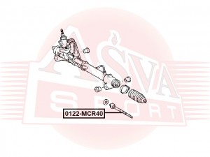 Тяга рулевая  шарнир осевой 0122MCR40 0122-MCR40 ASVA