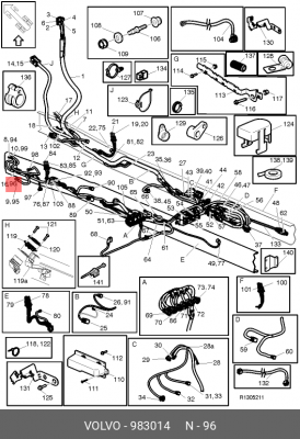 Наконечник провода 983014 VOLVO