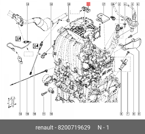 ДАТЧИК ДАВЛЕНИЯ ВОЗДУХА 8200719629 8200719629 RENAULT