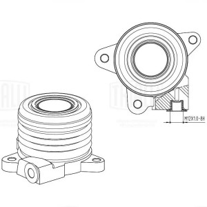 Муфта выкл. сцеп. Haval H6 (14-)/ GW Hover H6 (12-) 1.5i (гидравл.) (резьб. соед CT3007 TRIALLI