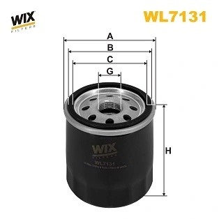 WL7131 фильтр масляный для двс WL7131 WIX FILTERS