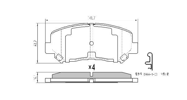 колодки дисковые передние!\ Mazda CX-5 2.0/2.0D 11> FBP1877 FREMAX