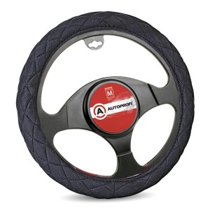Оплетка руля (M) 37-39см черная алькантара AUTOPROFI SP9020BKM AUTOPROFI
