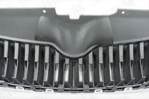 Решетка радиатора Skoda Fabia 2 5J 2010-2014, под накладку OEM3012 OEMPARTS