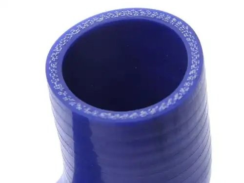 Патрубок ГАЗ-3310 Валдай радиатора подводящий верхний синий силикон (d=38) MEGAP 13016042 MEGA POWER