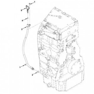Указатель уровня масла (щуп) ПАЗ дв.Cummins ISF 3.8 (Haffen) 0802 HAFFEN