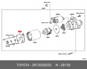 Крышка стартера 28130-20020 28130-20020 TOYOTA
