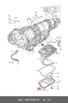 A4 [B5] (1994-2000) М6*1,0*20 / TORX WHT 000 747 VAG