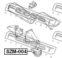 Опора двигателя SZM-004 SZM-004 FEBEST