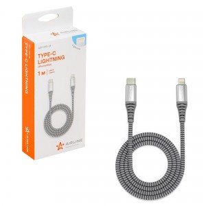 Зарядный универсальный датакабель Type-C - для Iphone/IPad Поддержка PD нейлон.о ACH-IPD-26 AIRLINE