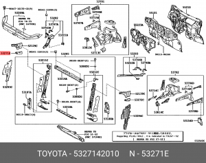 5327142010 Кронштейн 53271-42010 TOYOTA