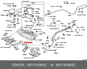 БОЛТ 90119-10922 90119-10922 TOYOTA