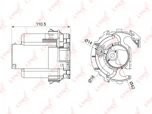 Фильтр топливный погружной подходит для HONDA Odyssey(RA) 2.3-3.0 00 LF-1066M LF-1066M LYNXAUTO