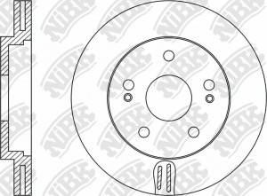 Диск тормозной HYUNDAI SANTA FE (SM) 2.0-2.7 01- передний D294мм RN1209 RN1209 NIBK