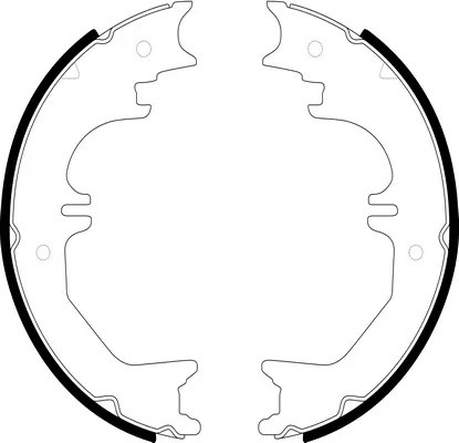 Колодки стояночного тормоза TOYOTA LAND CRUISER J100 4.2-4.7 98- BS21905 BS21905 SB NAGAMOCHI