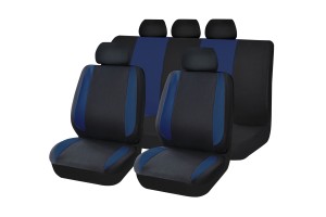 Авточехлы универсальные полиэстер черно-синие (9 предм.) Modern KRAFT KT835615 KRAFT