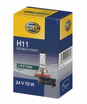 Лампа накаливания H11 24V 70W PGJ19-2 Heavy Duty Expert 8GH008358-251 HELLA
