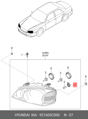 КРЕПЛЕНИЕ И ПРОВОДКА ПОВОРОТНИКА 92160-3C000 921603C000 HYUNDAI KIA