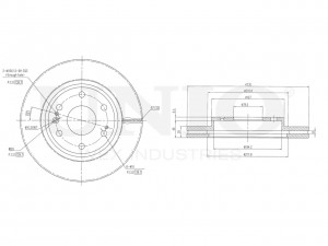 Диск тормозной передний BRD-20288 UNIO