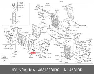 Соленоид управления АКПП 463133B030 HYUNDAI KIA