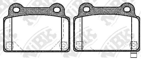 Колодки тормозные MITSUBISHI Lancer Evolution (07-15) задние (Sport) (4шт.) NIBK PN23002S NIBK