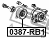 Ролик натяжной HONDA ODYSSEY RB1/RB2 2004-[JP] 0387-RB1 0387-RB1 FEBEST