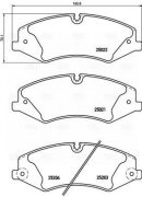 Колодки торм. Land Rover Discovery 4 (09-) диск. перед. (в компл. с датчиком) (P PF4254 TRIALLI
