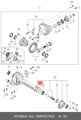 0M05327623 RUBBER RING 0M05327623 MOBIS