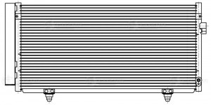 Радиатор кондиц. с ресивером для а/м Subaru Forester S12 (08-) 2.0i/2.5i LRAC221 LRAC2212 LUZAR