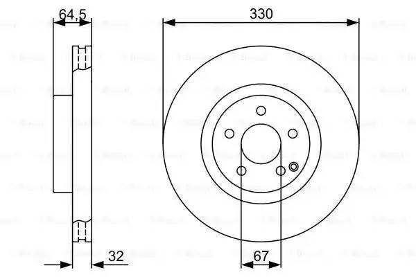 MERCEDES BENZ W211 E-KLASSE (2002-2009) 0 986 479 332 BOSCH