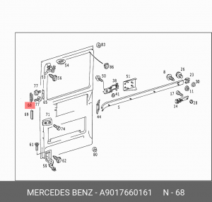 MB SPRINTER 95>/VW LT 96>/VITO A9017660161 MERCEDES BENZ