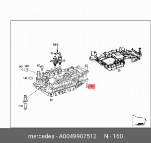 болт М6!\ MB A 004 990 75 12 MERCEDES BENZ