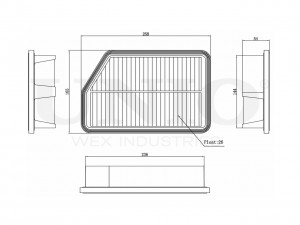 Фильтр воздушный FLT-10004 UNIO