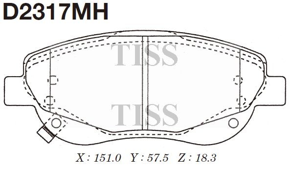 Колодки тормозные Toyota Avensis 09- D2317MH D2317MH MK KASHIYAMA