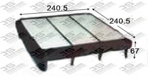 Фильтр воздушный  MITSUBISHI PAJERO SPORT 3,0 2008 -   MITSUBISHI NATIVA 3,2 200 A3505 JS ASAKASHI