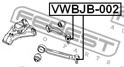 Пыльник шаровой опоры верхн рычага AUDI A6 (4B/C5) 1997-2005 VWBJB-002 VWBJB-002 FEBEST