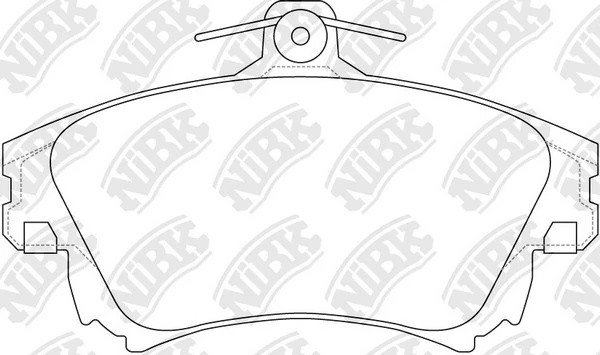 Колодки тормозные дисковые MITSUBISHI CARISMA 95-06/COLT 04-/VOLVO S40/V40 -04   PN3126 NIBK