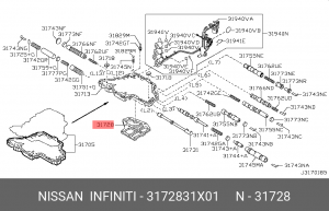 Фильтр АКПП NISSAN 31728-31X01 3172831X01 NISSAN